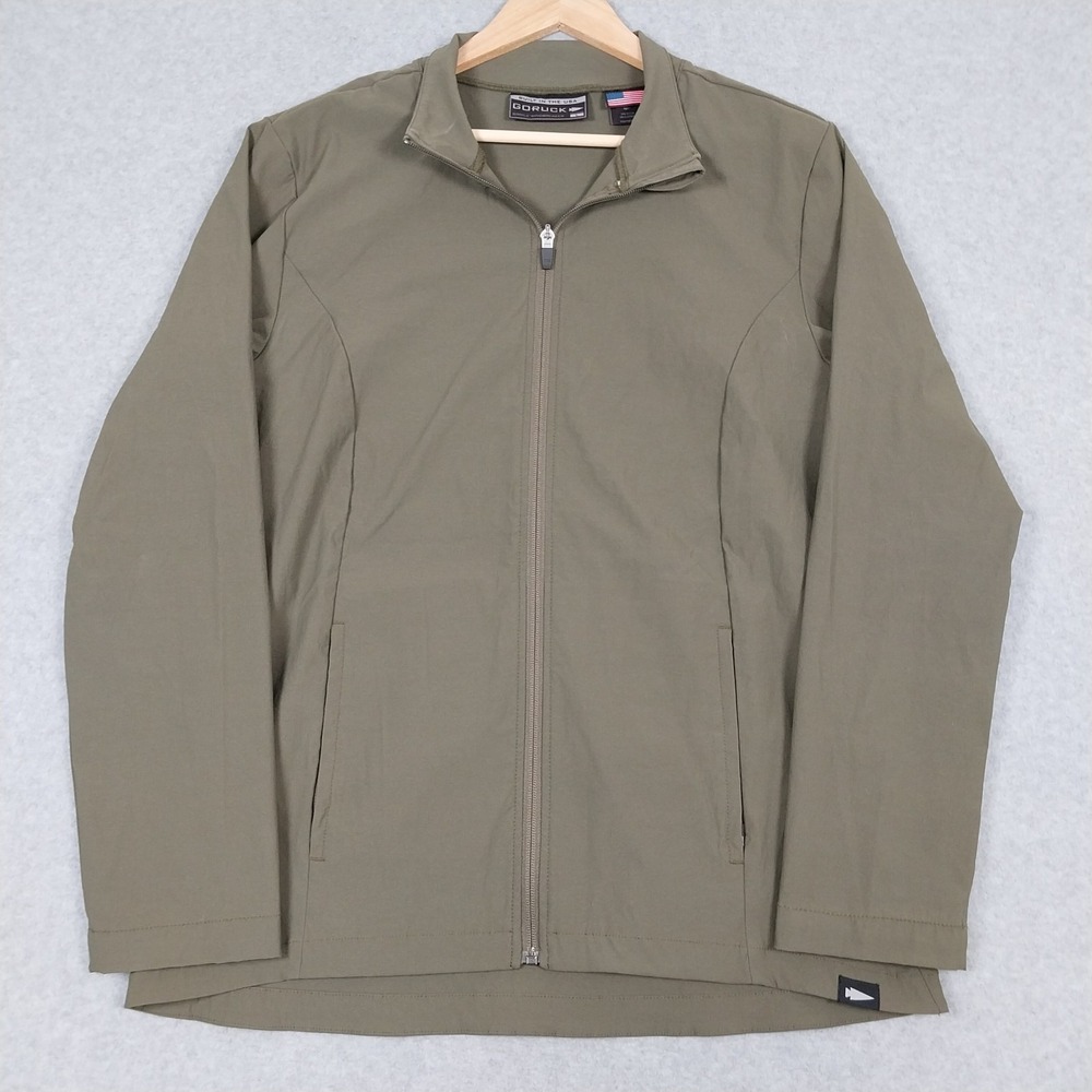 GORUCK Jacket Womens Large Green Simple Windbreaker Tough Dry Made in USA